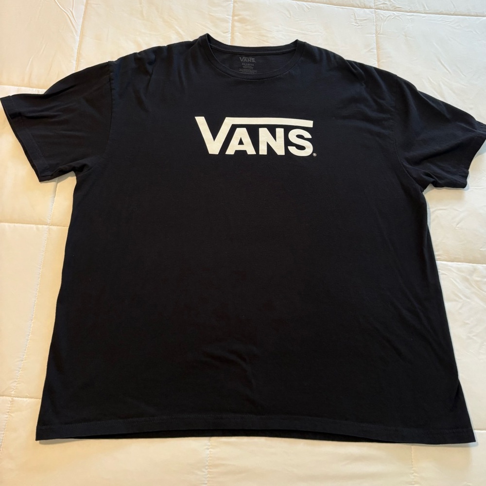 Vans Logo T-Shirt lot of 4  - 2 Black, 1 Charcoal, 1 White mens XXL - Picture 5 of 10